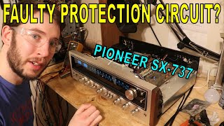 Another Pioneer SX-737! Why won't the relay click in?