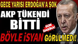 Gece Yarısı Erdoğan'a Şok.AKP Tükendi Bitti; Böyle İsyan Görülmedi. Kuru Ekmeğe Bile...! #sondakika