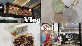 •mini vlog|aesthetic cafe🌼 cafe sunset ✨ cute and aesthetic vlog•