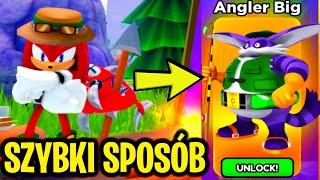 JAK SZYBKO ZDOBYĆ ANGLER BIG I CAMPER KNUCKLES W SONIC SPEED SIMULATOR