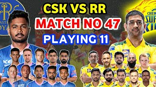 IPL 2021 - CSK VS RR PLAYING 11 | CSK VS RR IPL 2021 MATCH 47 | PITCH REPORT, TOSS & WINNERS