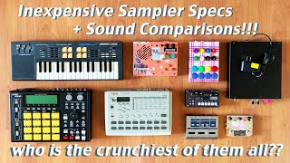 Inexpensive Sampler Specs & Comparisons | vintage modern budget akai casio bastl digdug arduino