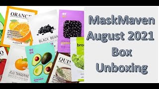 MaskMaven  August 2021 - Unboxing (Beauteque Beauty)