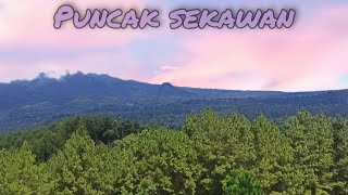 Suasana wisata puncak sekawan masih dalam proses pembangunan