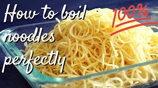 How to boil noodles perfectly | How to boil noodles like a pro in 4 steps