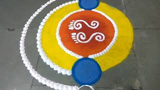 "शुभ-लाभ" Diwali Rangoli Design | Beautiful and Easy to make Deepawali Rangoli tricks.