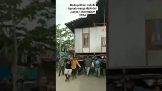 Busyet  gegara beda pilihan pilkada pemilik rumah diusir pemilik lahan #pilkada2024