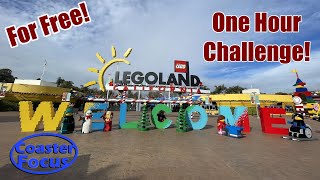 LEGOLAND CALIFORNIA FOR FREE! The One Hour Legoland Challenge Vlog!