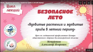 Ядовитые растения и ядовитые грибы в летний период