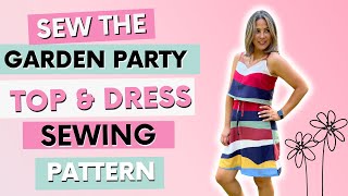 Create The Ultimate Summer Look With The Mariza Garden Party Pattern For Tops And Dresses