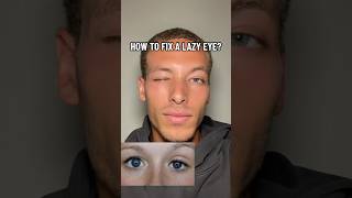 How to fix a lazy eye with eye exercises.