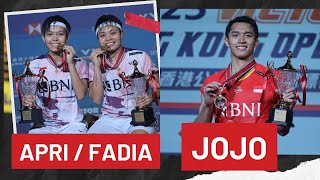 APRIYANI RAHAYU/SITI FADIA SILVA DAN JONATHAN CRISTIE AKHIRNYA MERASAKAN JUARA LAGI. #JOJO #APRIYANI