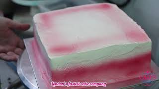 Pink Wafer Cake