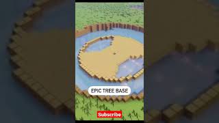 epic tree base in Minecraft #shorts #short #minecraftshorts #minecraft