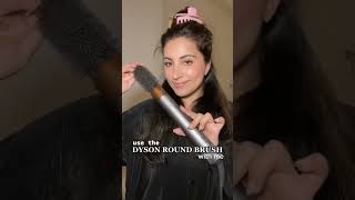 Dyson Round Brush GRWM # #shorts #hairstyle #dyson #haircut #hairtutorial #grwm #dysonairwrap