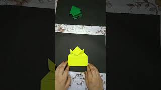 how to make paper frog #viral#easy#trending#craft#kids#youtubeshorts#subscribe#ytshorts#viralvideo