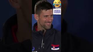 Novak Djokovic - prica na kineskom #shorts #shanghai #djokernole #novakdjokovic #tennis