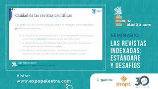 Seminario "Las revistas indexadas: estándares y desafíos"