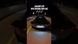 2000hp Nissan GTR R35 Hits Rolling Anti Lag #gtrr35 #nissangtr35 #2000hp #antilag #exhaust #rolling