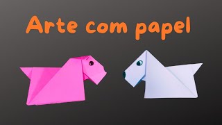 Dobradura de Papel: Cachorro perfeito para iniciantes ‐ origami