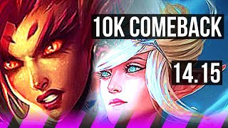 ZYRA & Jinx vs JANNA & Jhin (SUP) | 10k comeback, 40k DMG, 1700+ games | EUW Master | 14.15