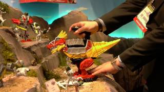 "Power Rangers: Dino Charge" figures & zords from Bandai at NY Toy Fair 2015