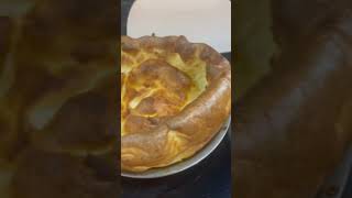 Homemade Giant Yorkshire Pudding #asmr #shorts #shortvideo #yorkshire #yorkshirepudding #pudding