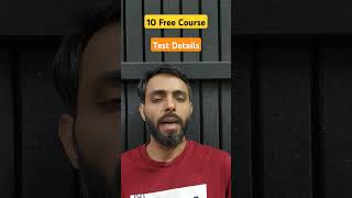 10K subscriber | 10 Free Course Test Details