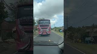 Bus Handoyo Legend Booos !!! Merak - Banyuwangi, Ujung Barat Ke Ujung Timur Pulau Jawa.