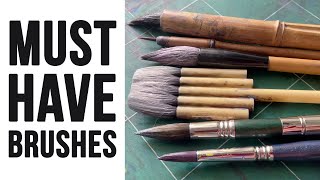 My MUST-HAVE Watercolor Brushes (2024 Update)