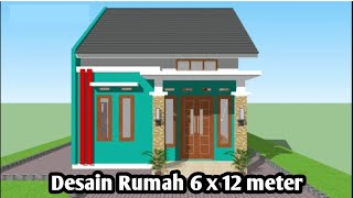 Desain rumah minimalis 6 x 12 meter #desainrumah #rumahminimalis