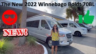 Tour the NEW 2022 Winnebago Boldt 70 BL B-Class RV