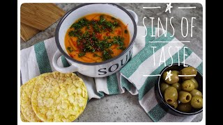 Amazing sweet potato soup with ginger