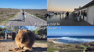 A full day trip to rottnest island! Cycling around the island & met the famous quokka!