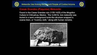 Ken Zoll - Meteorite Use Among the Ancient People of Central Arizona