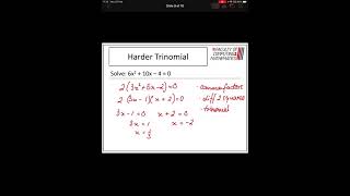 LHS N5 Maths - Solving Quadratics Masterclass