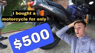 Motorcycle for only $500