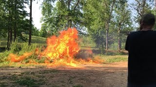 Dragons Breath 20 GA Shotgun (HUGE Gasoline Explosion)