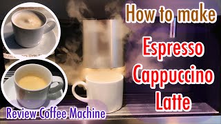 How to use coffee machine, how to make espresso, how to make the cappucino, miele machine coffee