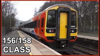 East Midlands 156/158 Class Train - Hope Station, Derbyshire