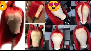 My first time installing lace frontal on my head (Richie Love)  affordable wig from Amazon