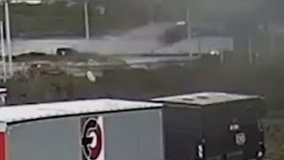 INSANE SPEEDING CAR FLIES INTO A WALL!!! Huge crash 🚘💥🤯 *footage*