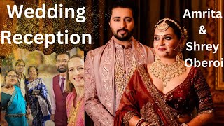 Amrita & Shrey Oberoi's Mumbai Wedding reception | what a beautiful couple 🩷