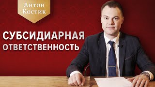 Субсидиарная ответственность. | Кто такие контролирующие лица?