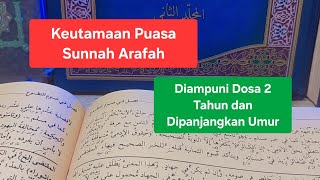 Keutamaan Puasa Sunnah Arafah, Diampuni Dosa 2 Tahun dan Dipanjangkan Umur