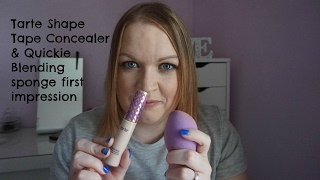 FIRST IMPRESSION: Tarte Shape Tape concealer & Quickie blending sponge