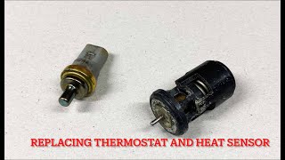 Changing the Thermostat and Heat Sensor in a Golf Mk 5