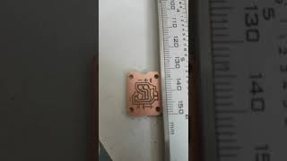 Proxxon MF70 CNC milled mini pcb for smd and tht parts