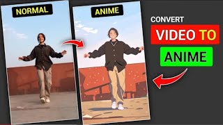 Convert Video To Anime Ai | How To Convert Normal Video To Anime || #video #editing