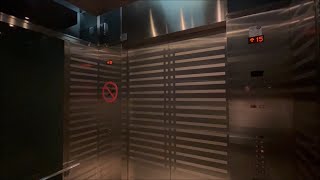 4x Mitsubishi Lower Middle Zone Elevators @ Emirates Office Tower, Za'abeel, Dubai, UAE